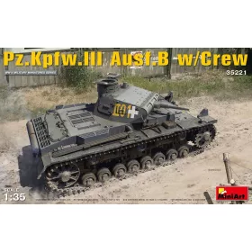 MiniArt Pz.Kpfw.3 Ausf.B w/Crew – 1:35 harcjármű makett