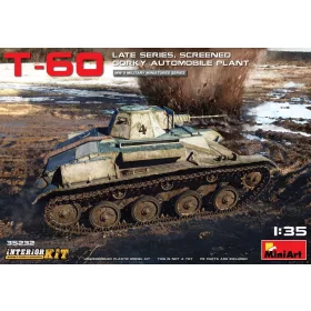   MiniArt T-60 Late Series,Screened(Gorky  Plant)  Int.Kit – 1:35 harcjármű makett