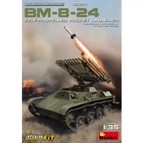   MiniArt BM-8-24 Self-Propelled Rocket Launcher. Int. Kit – 1:35 harcjármű makett
