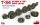MiniArt T-34 Wheels Set. 1942 Series – 1:35 makett-kiegészítő