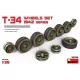 MiniArt T-34 Wheels Set. 1942 Series – 1:35 makett-kiegészítő