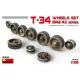 MiniArt T-34 Wheels Set. 1942-43 Series – 1:35 makett-kiegészítő