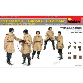   MiniArt Soviet Tank Crew(Winter Uniforms)Special Edition – 1:35 figura makett