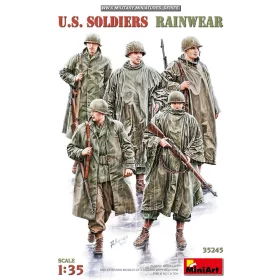 MiniArt U.S. SOLDIERS RAINWEAR – 1:35 figura makett