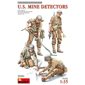 MiniArt U.S. Mine Detectors – 1:35 figura makett