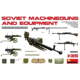   MiniArt Soviet Machineguns & Equipment – 1:35 dioráma-kiegészítő