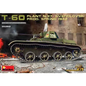   MiniArt T-60 (Plant No.37) Prod.Spring 1942. Interior Kit – 1:35 harcjármű makett