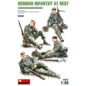 MiniArt German Infantry at Rest – 1:35 figura makett