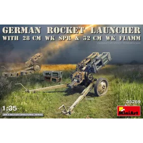   MiniArt German Rocket Launcher w/28cmWK Spr&32cmWK Flamm – 1:35 löveg makett