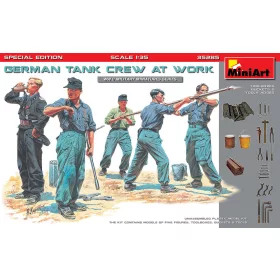   MiniArt German Tank Crew at Work. Special Edition – 1:35 figura makett
