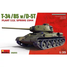   MiniArt T-34-85 w/D-5T. Plant 112. Spring 1944 – 1:35 harcjármű makett