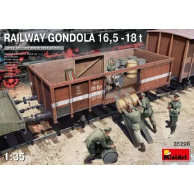   MiniArt Railway Gondola 16,5-18 t – 1:35 vasúti jármű makett