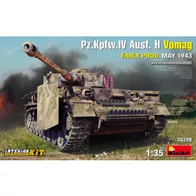   MiniArt Pz.Kpfw.IV Ausf. H Vomag.  Early Prod. (May 1943) Interior Kit – 1:35 harcjármű makett