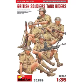   MiniArt British Soldiers Tank Riders. Special Edition – 1:35 figura makett