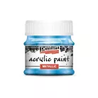 Pentart Metál kék színű akrilfesték - hobbi festék 50 ml 3530