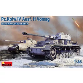   MiniArt Pz.Kpfw.IV Ausf. H Vomag. Early Prod. (June 1943) – 1:35 harcjármű makett