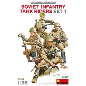  MiniArt Soviet Infantry Tank Riders Set 1 – 1:35 figura makett