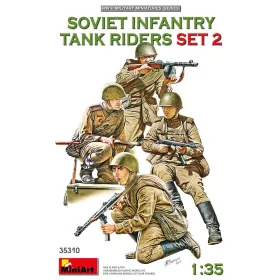   MiniArt Soviet Infantry Tank Riders Set 2 – 1:35 figura makett