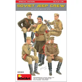   MiniArt Soviet Jeep Crew. Special Edition – 1:35 figura makett