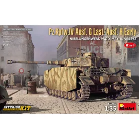   MiniArt Pz.Kpfw.IV Ausf. G-Last/H-Early Nibelungenwerk Prod. (May-June 1943) 2in1 Interior Kit – 1:35 harcjármű makett