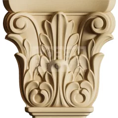   Hőre lágyuló fa KPM 01 oszlopdísz 6,2 x 6,0 x 1,6 cm 35335