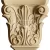 Hőre lágyuló fa KPM 01 oszlopdísz 6,2 x 6,0 x 1,6 cm 35335