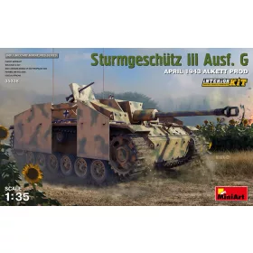   MiniArt Sturmgeschutz III Ausf. G  April 1943 Alkett Prod. Interior Kit – 1:35 harcjármű makett