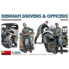 MiniArt German Drivers & Officers – 1:35 figura makett