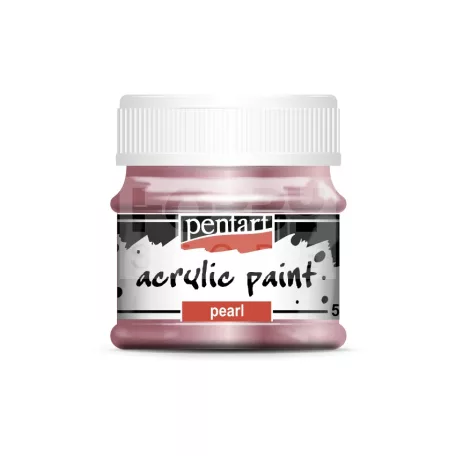 Pentart Gyöngyház lila színű akril bázisú hobbi festék 50 ml