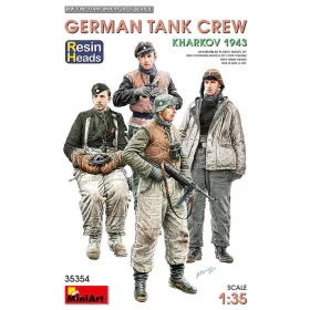   MiniArt German Tank Crew.Kharkov 1943. Resin Heads – 1:35 figura makett