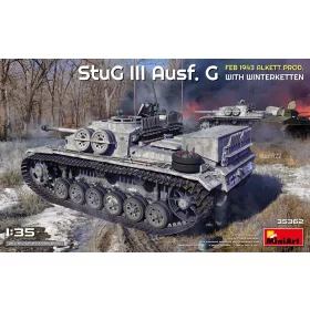   MiniArt StuG III Ausf. G  Feb 1943 Alkett Prod. with Winterketten – 1:35 harcjármű makett