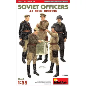   MiniArt SOVIET OFFICERS AT FIELD BRIEFING. SPECIAL EDITION – 1:35 figura makett