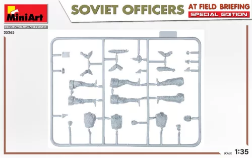MiniArt SOVIET OFFICERS AT FIELD BRIEFING. SPECIAL EDITION – 1:35 figura makett