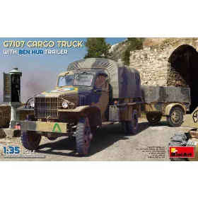   MiniArt G7107 Cargo Truck with Ben Hur Trailer – 1:35 teherautó makett
