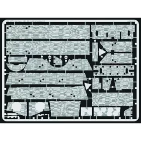   Eduard Accessories Sd.Kfz 184 Elefant Zimmerit Fotoätzsatz - Sd.Kfz 184 Elefant Zimmerit bevonat – fotómaratott részletező készlet
