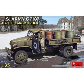   MiniArt U.S. ARMY G7107 4X4 1,5t CARGO TRUCK – 1:35 teherautó makett