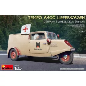   MiniArt Tempo A400 Lieferwagen. German 3-Wheel Delivery Van – 1:35 autó makett
