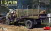 MiniArt G7107 w/CREW 1,5t 4X4 CARGO TRUCK w/METAL BODY – 1:35 teherautó makett