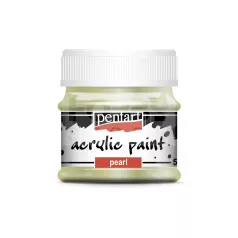   Pentart Gyöngyház zöld színű akril bázisú hobbi festék 50 ml