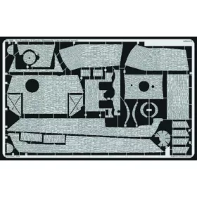   Eduard Accessories Pz.V Panter G Early Zimmerit 1 für Tamiya Bausatz - Pz.V Panter G korai Zimmerit 1 – részletező készlet