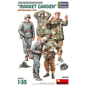   MiniArt Market Garden (Netherlands 1944) Resin Heads – 1:35 figura makett