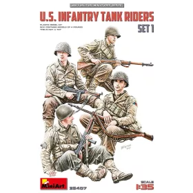   MiniArt U.S. Infantry Tank Riders. Set 1 – 1:35 figura makett