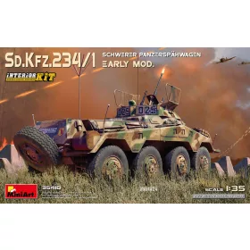   MiniArt Sd.Kfz.234/1 Schwerer Panzerspähwagen (2 cm). Early Mod. Interior Kit – 1:35 harcjármű makett
