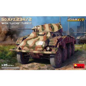   MiniArt Sd.Kfz.234/2 with “Luchs” Turret. Interior Kit – 1:35 harcjármű makett