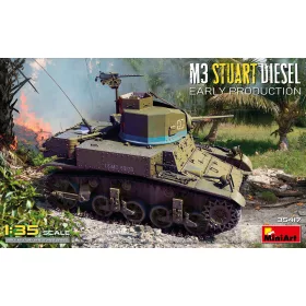   MiniArt M3 Stuart Diesel Early Prod. – 1:35 harcjármű makett