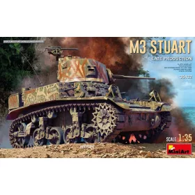   MiniArt M3 Stuart Light Tank. Late Prod. – 1:35 harcjármű makett