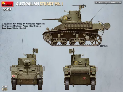 MiniArt Australian Stuart Mk. I – 1:35 harcjármű makett