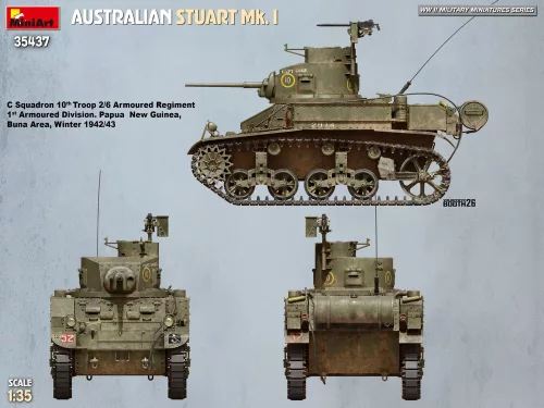 MiniArt Australian Stuart Mk. I – 1:35 harcjármű makett
