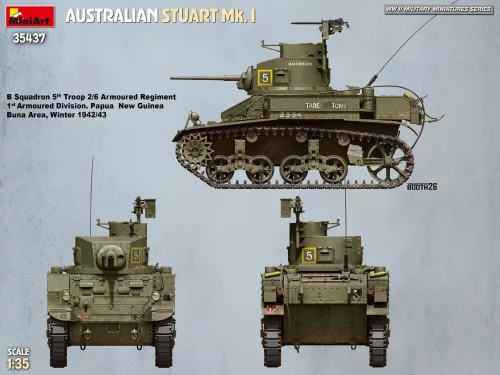 MiniArt Australian Stuart Mk. I – 1:35 harcjármű makett