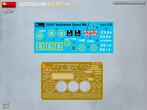 MiniArt Australian Stuart Mk. I – 1:35 harcjármű makett